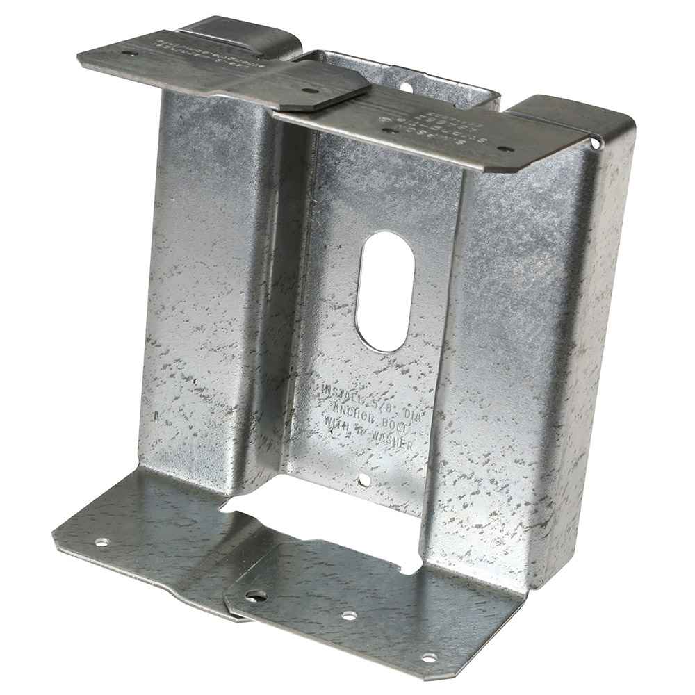 Simpson (ABA66Z) 6 X 6 ADJUSTABLE POST BASE ZMAX 5-3/8" x 5-1/2" x 3-1/8" x 14ga (68mils) (carton of 10)