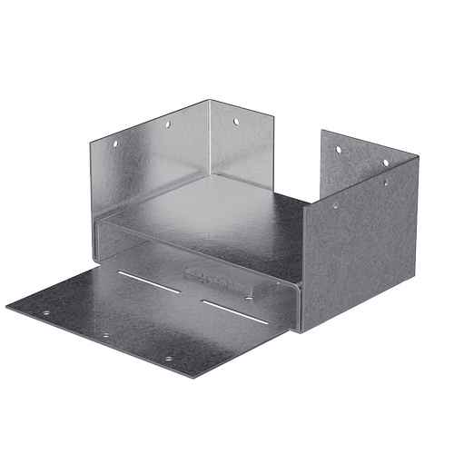 Simpson (ABW46RZ) 4 X 6 ROUGH AB/ABE HYBRID POST BASE ZMAX 6" x 4" x 2-13/16" x 12ga (97mils) base x 16ga (54 mils) strap (carton of 10)