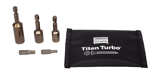 Simpson (TNTINSTALLKIT) Titen Turbo Install Kit 1-1/4" and 5/16" hex sockets (carton of 4)