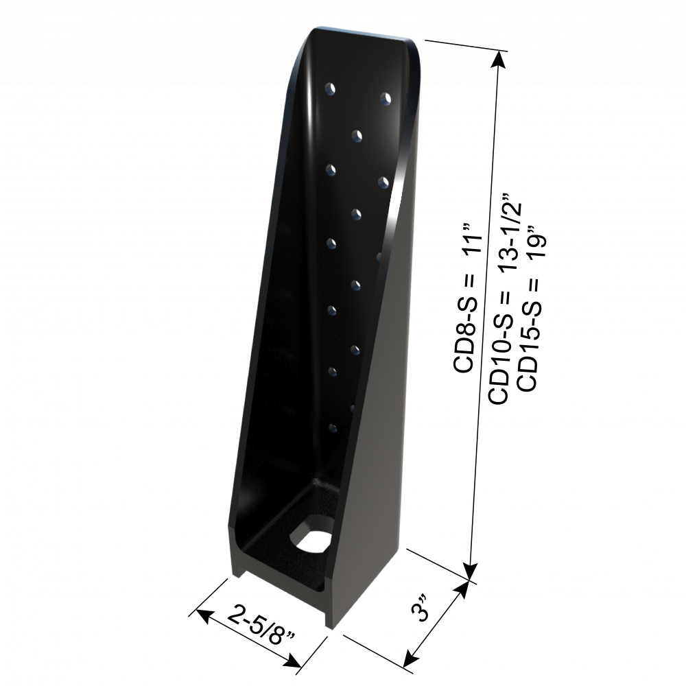 ClarkDietrich CD15 HOLDOWN 19" x 3" x 2-5/8" x 179mils (7ga)