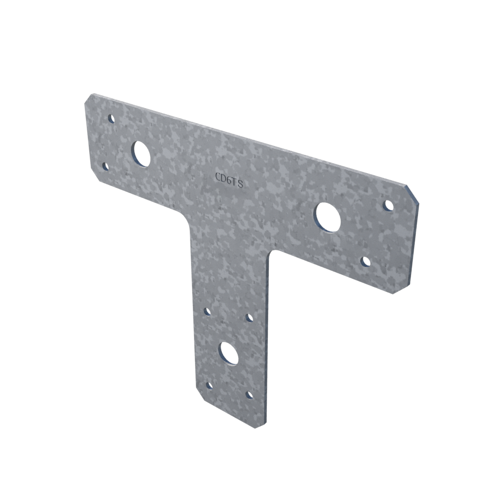 ClarkDietrich CD6TS - T BRACE 6" x 5" x 1-1/2" x 68mils (14ga) (box of 10)