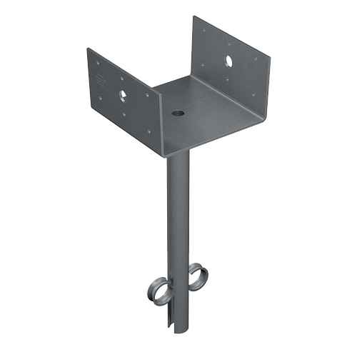Simpson (EPB66-12) 6 X 6 ELEVATED POST BASE 12IN PIPE 5-1/2" x 5-1/2" x 3" x 12ga (97mils) base (carton of 10)
