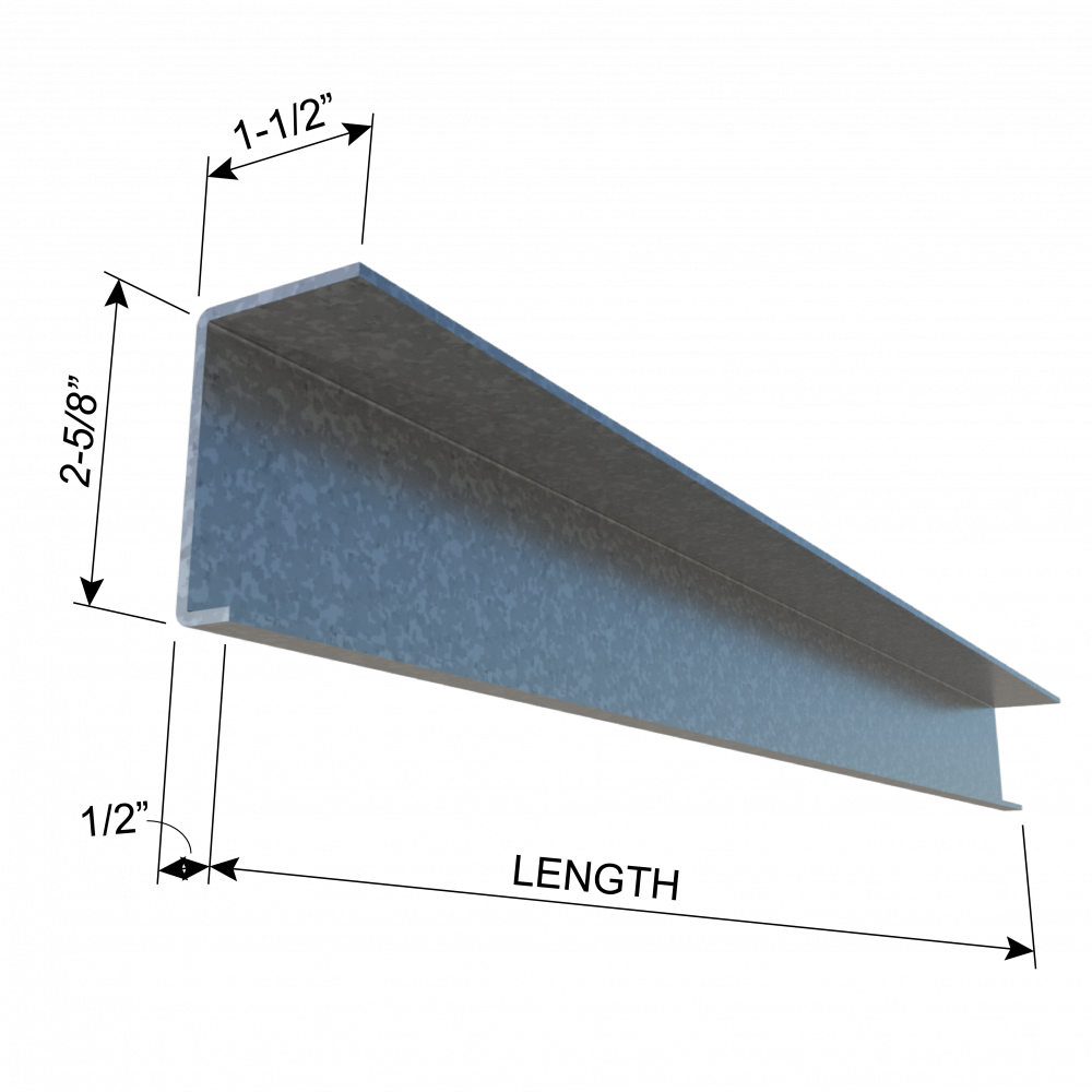 ClarkDietrich LE6836 - EXT SWIFTCLIP 14GA 36" x 2-5/8" x 1-1/2" x 68mils (14ga) (box of 10)