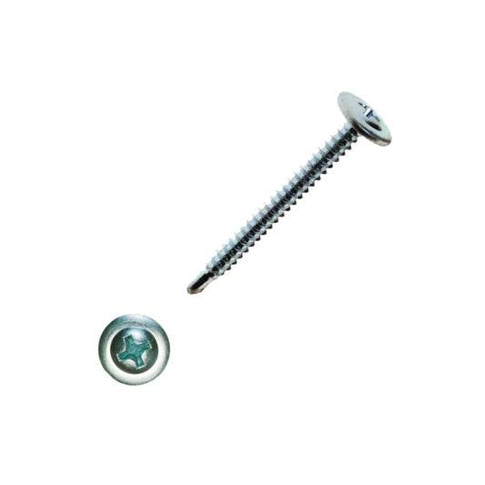 Zeus Fasteners Attach metal lath in stucco to 20-16 gauge metal studs, #8 X 1-5/8", Modified Truss Head, #2 Reduced Phillips, Self Drilling Point, Zinc Coating, 5000 Per Box (Z8158MTD) 1-5/8" x 8 (box of 5000)