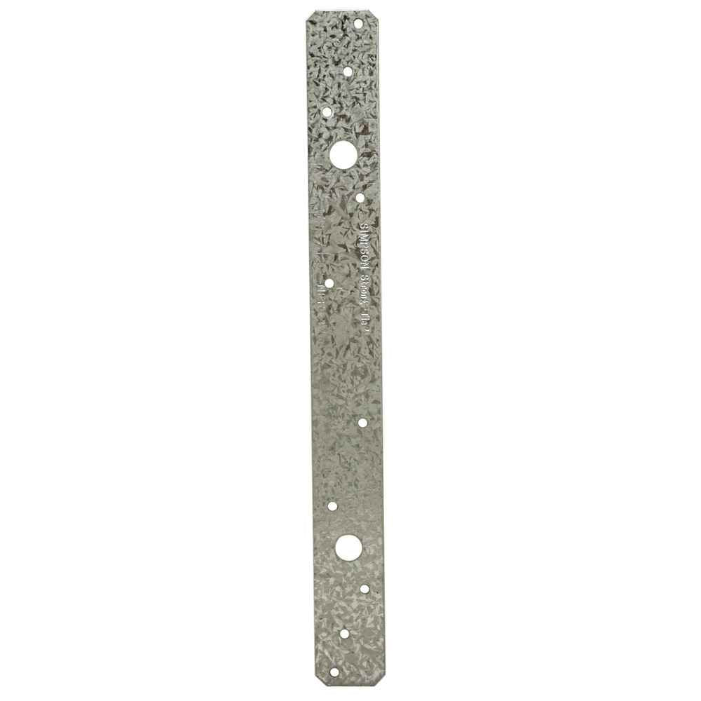 Simpson (MSTA12Z) 12IN MEDIUM STRAP TIE ZMAX 12" x 1-1/4" x 18ga (43mils) (carton of 50)
