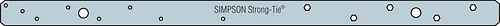 Simpson (MSTAM24) 24IN MEDIUM STRAP TIE MASONRY 24" x 1-1/4" x 18ga (43mils) (carton of 50)