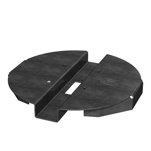 Simpson 10IN HIDDEN STANDOFF POST BASE BLACK 9-3/16" x 1" x 14ga (68mils) (carton of 6)