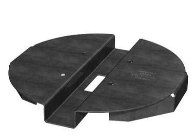Simpson 6IN HIDDEN STANDOFF POST BASE BLACK 5-1/4" x 1" x 14ga (68mils) (carton of 10)