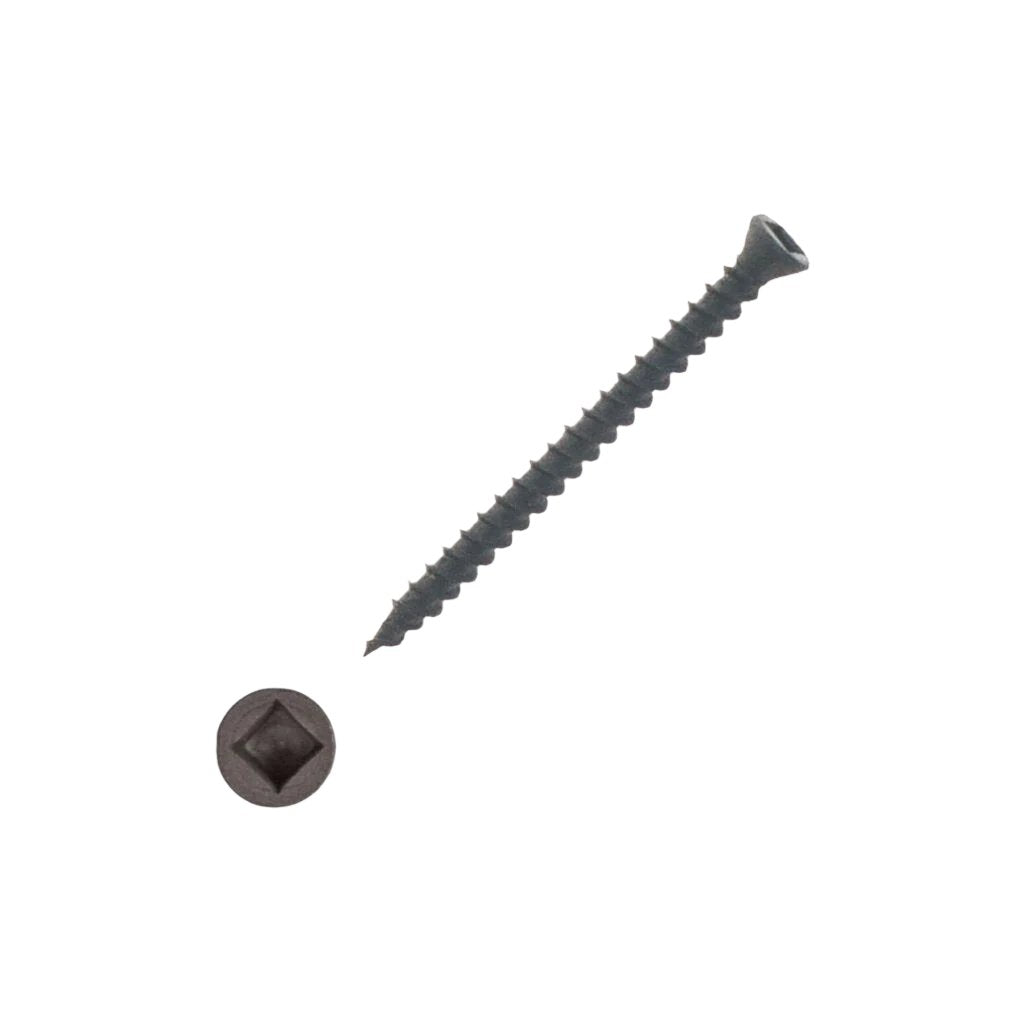 Zeus Fasteners Trim and base to drywall, wood and up to 20 gauge metal studs, #6 X 1-5/8", Trim Head, Square Drive, Sharp Point Fine Thread, Phosphate Coating, 5000 Per Box (Z158TH) 1-5/8" x 6 (box of 5000)