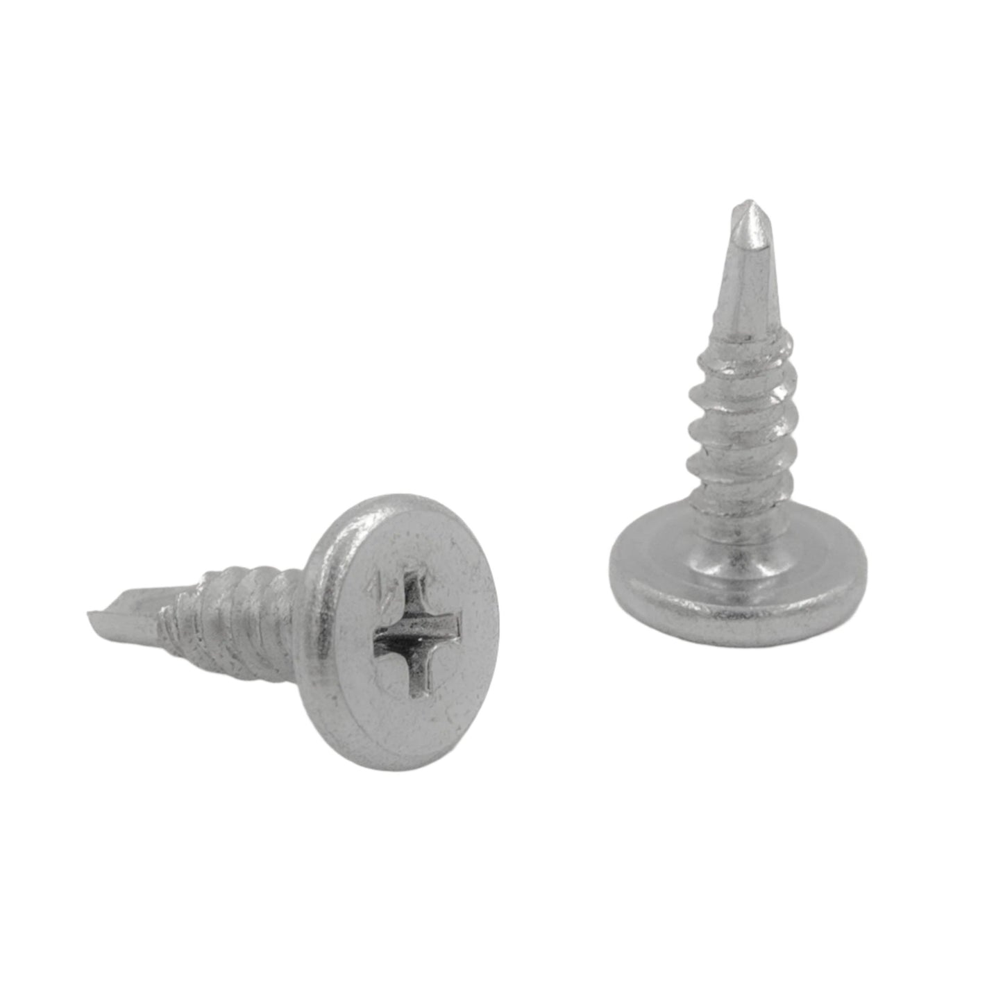 Zeus Fasteners Attaching 20-14 gauge Metal track to 20-16 gauge metal studs, #10 X 5/8", Pancake Head, Phillips, Self Drilling Point, Zinc Coating, 7500 Per Box (Z1058PPH) 5/8" x 10 (box of 7500)