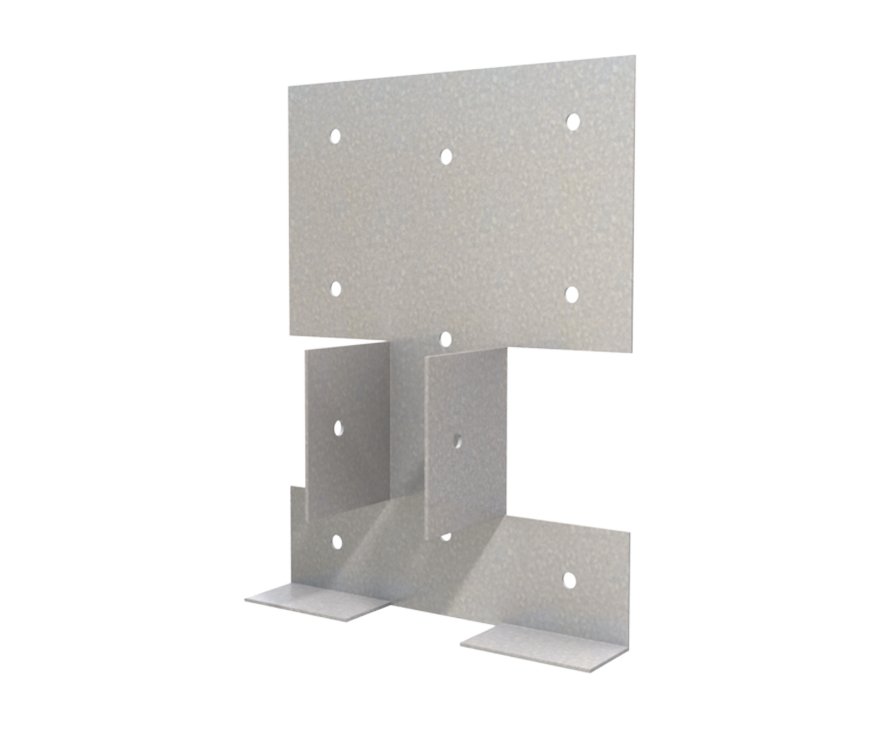 The Steel Network (BackIt) BackIt® - Wall Backing Clip Connector for Cold-Formed Steel Framing provides a solid wood backing support, 4" x 2-1/2" x 1" x 0-3/4" x 43mils (18ga) (box of 50)