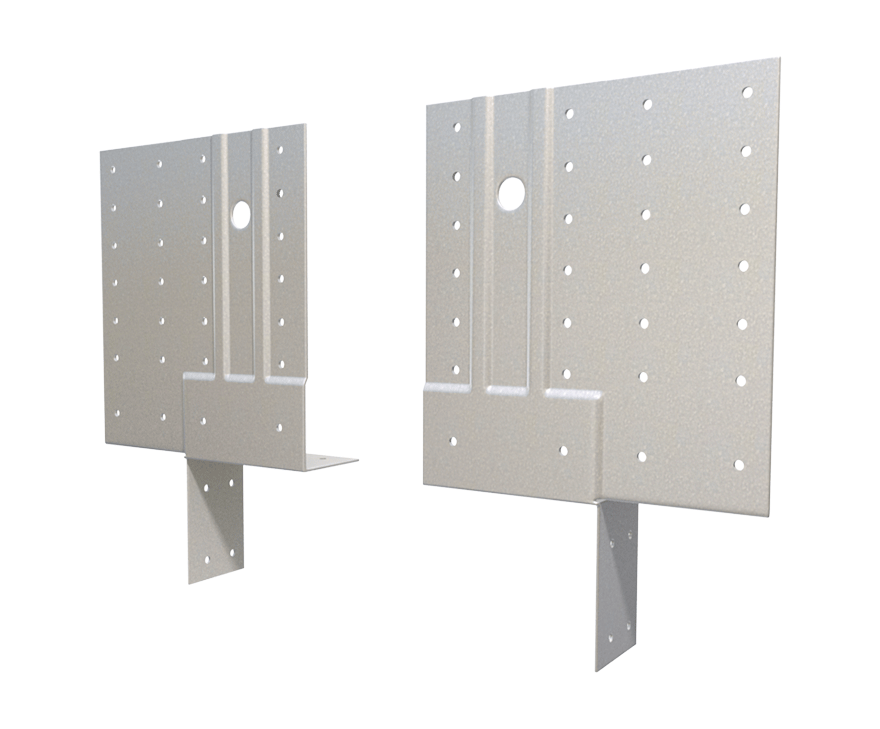 The Steel Network (HE(L)) StiffClip® HE - Header Clip Connector for Cold-Formed Steel Framing - L&R Pair 6" x 5-3/4" x 3-1/4" x 2-1/2" x 1-3/4" x 1-5/8" x 43mils (18ga) (box of 25)