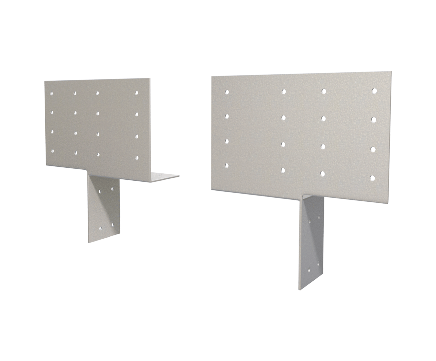The Steel Network (HE(S)) StiffClip® HE - Header Clip Connector for Cold-Formed Steel Framing - L&R Pair 5-3/4" x 3-1/2" x 3-1/4" x 2-5/8" x 1-3/4" x 1-5/8" x 43mils (18ga) (box of 25)