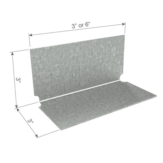 ClarkDietrich A686 END CLIP (UNP) 14 GA 3" x 3" x 6" x 68 mils (14ga) (bucket of 100)