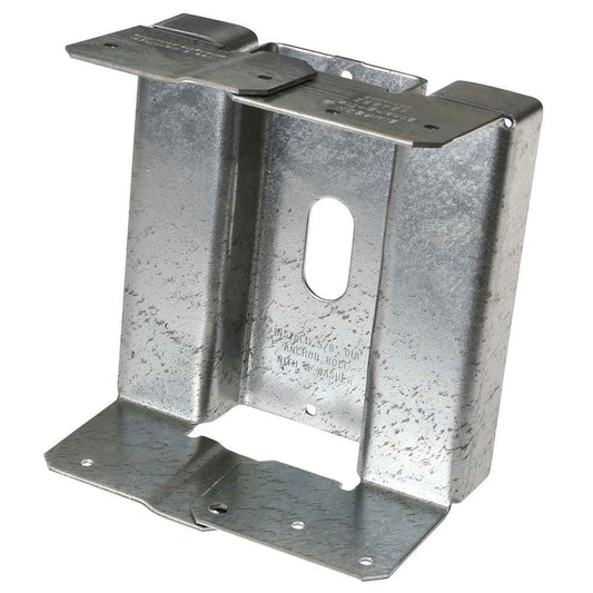 Simpson (ABA66Z) 6 X 6 ADJUSTABLE POST BASE ZMAX 5-3/8" x 5-1/2" x 3-1/8" x 14ga (68mils) (carton of 10)