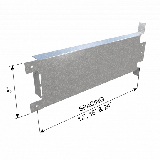 ClarkDietrich BB24 - CDBS BACKER BAR 24 24" x 5" x 33 mils (20ga)