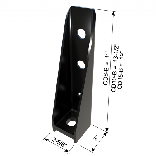 ClarkDietrich CD8-B BOLTED HOLDOWN 11" x 3" x 2-5/8" x 179mils (7ga)