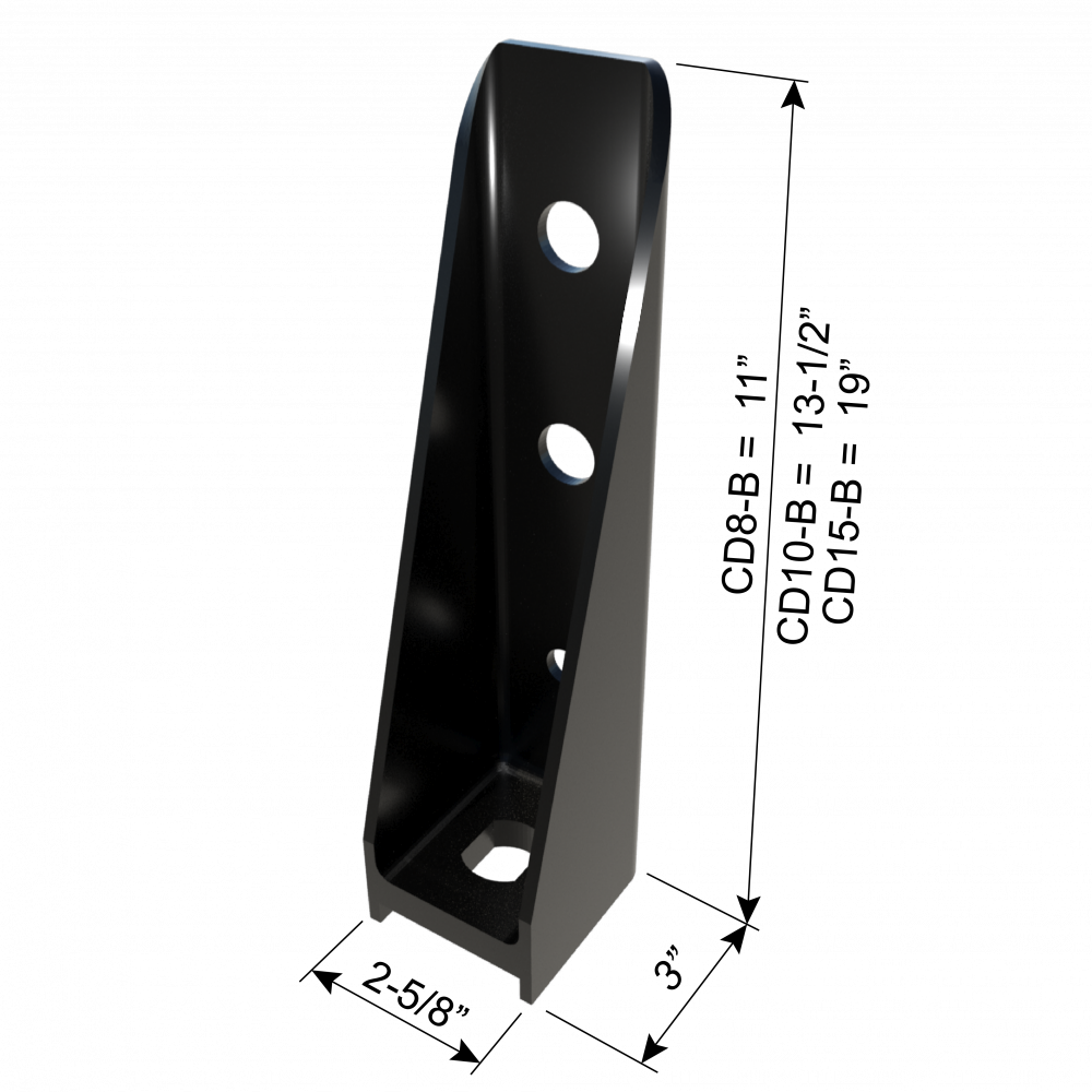 ClarkDietrich CD10-B BOLTED HOLDOWN 13-1/2" x 3" x 2-5/8" x 179mils (7ga)