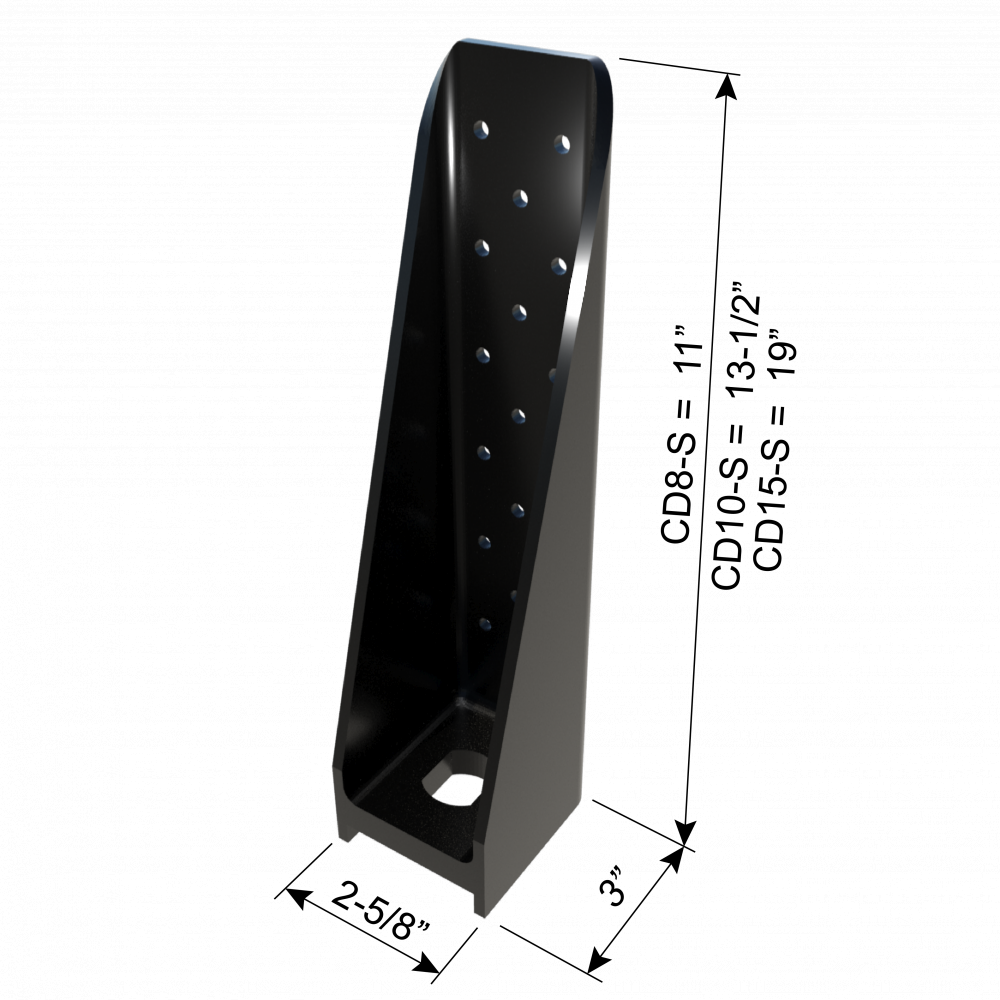 ClarkDietrich CD8 HOLDOWN 11" x 3" x 2-5/8" x 179mils (7ga)