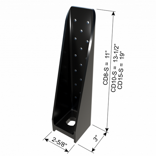 ClarkDietrich CD8 HOLDOWN 11" x 3" x 2-5/8" x 179mils (7ga)