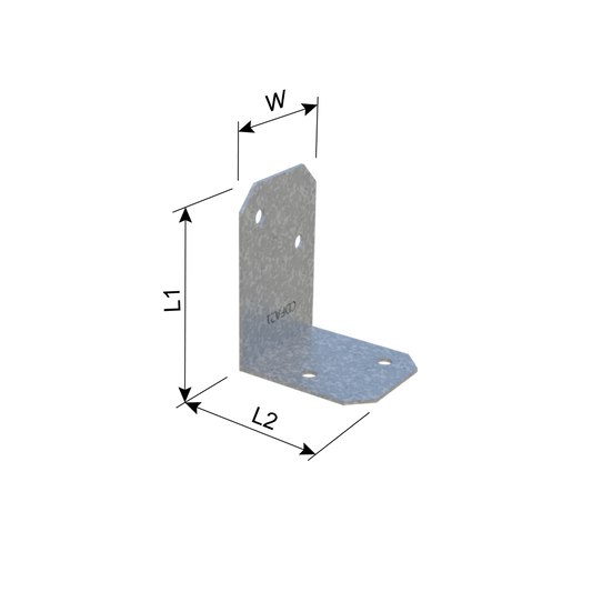 ClarkDietrich CDFA21G LIGHT ANGLE - G185 2" x 1-3/8" x 1-1/2" x 43mils (18ga) G185 (box of 200)