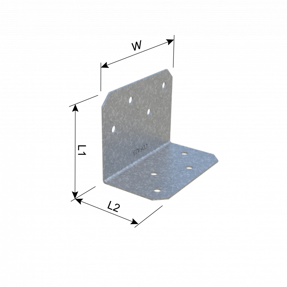 ClarkDietrich CDFA23 LIGHT ANGLE 2-1/16" x 1-37/64" x 2-3/4" x 43mils (18ga)