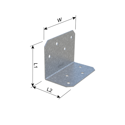 ClarkDietrich CDFA23 LIGHT ANGLE 2-1/16" x 1-37/64" x 2-3/4" x 43mils (18ga) (box of 100)