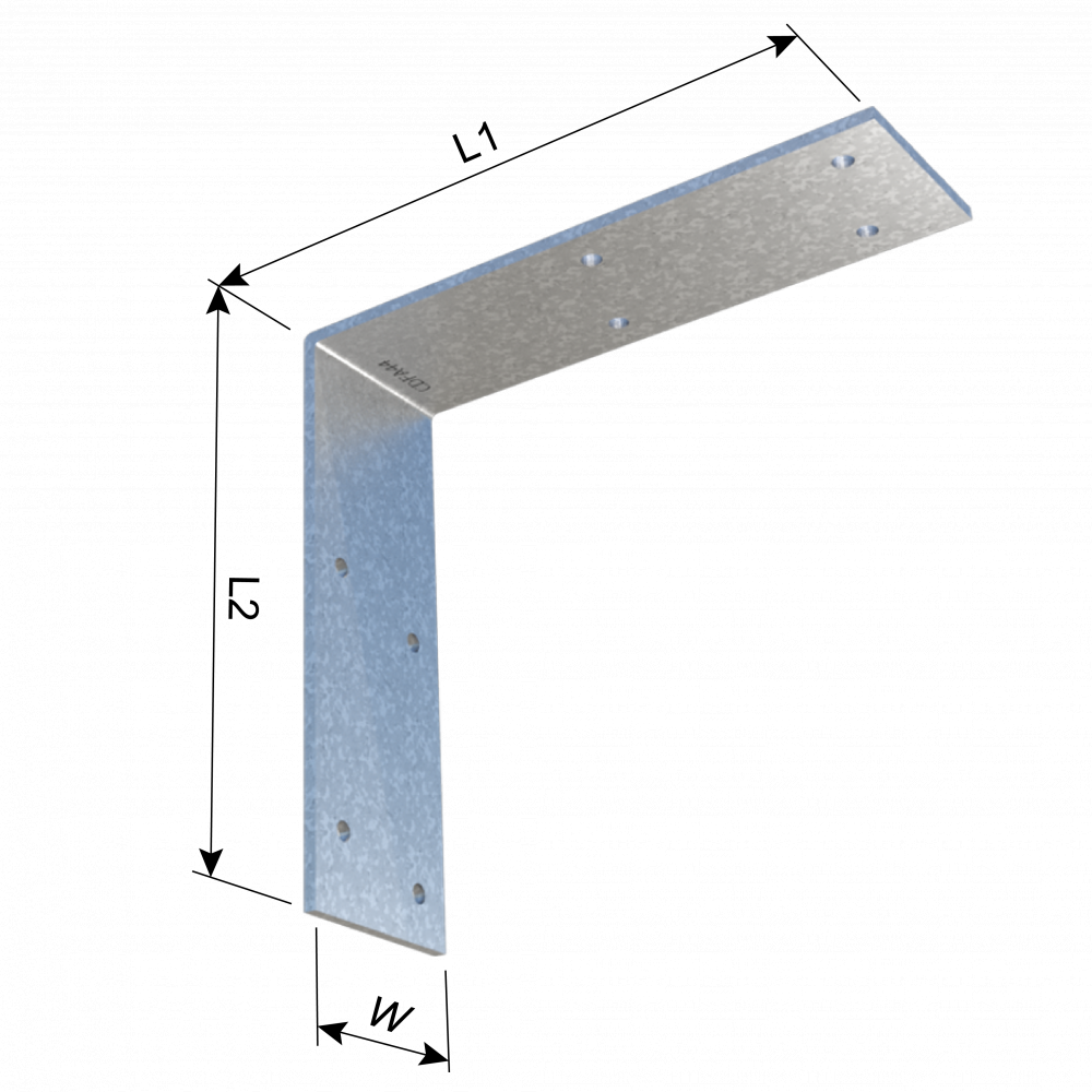 ClarkDietrich CDFA44 MEDIUM ANGLE 4-15/32" x 4-15/32" x 1-3/16" x 97mils (12ga)