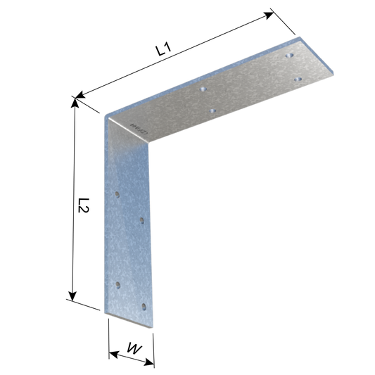 ClarkDietrich CDFA44 MEDIUM ANGLE 4-15/32" x 4-15/32" x 1-3/16" x 97mils (12ga) (box of 25)