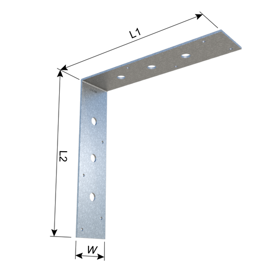 ClarkDietrich CDFA88 MEDIUM ANGLE 8-1/8" x 8-1/8" x 2" x 97mils (12ga) (box of 10)