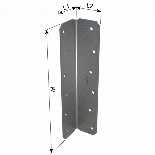 ClarkDietrich CDCA210G MEDIUM CLIP ANGLE 10" x 2-7/64" x 2-7/64" x 97mils (12ga)