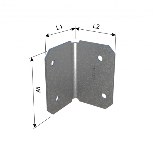 ClarkDietrich CDCA23G MEDIUM CLIP ANGLE 3" x 2-7/64" x 2-7/64" x 97mils (12ga) (box of 15)