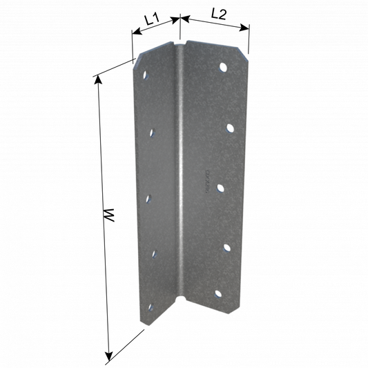 ClarkDietrich CDCA28G MEDIUM CLIP ANGLE 8" x 2-7/64" x 2-7/64" x 54mils (16ga)