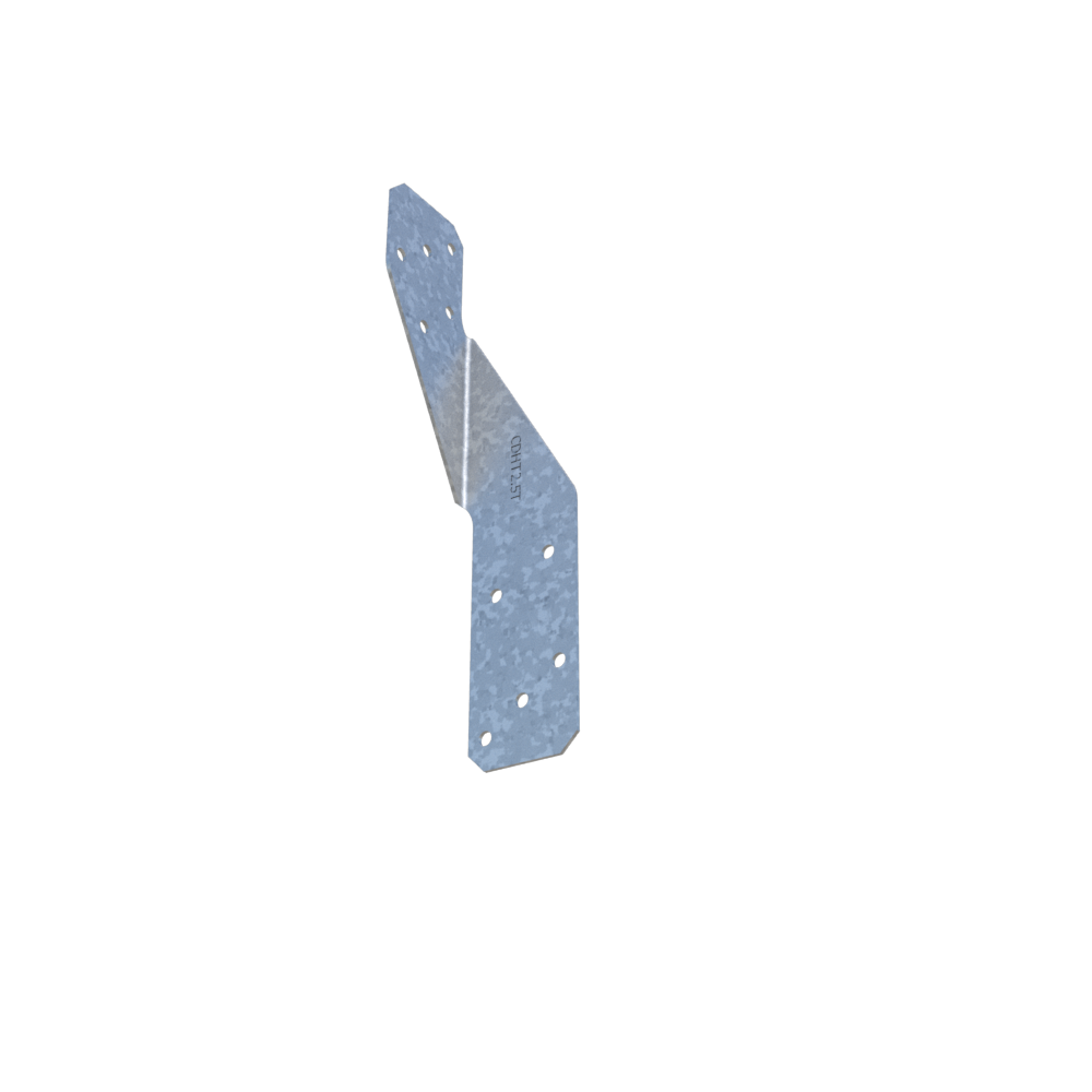 ClarkDietrich CDHT2.5T HURRICANE TIE 1-27/64" x 6-3/8" x 43mils (18ga) (box of 100)