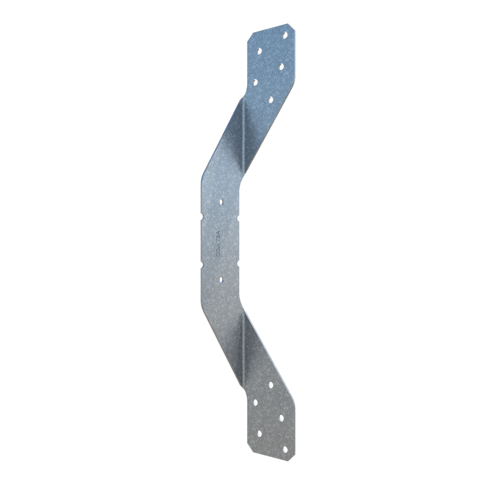 ClarkDietrich CDHT2A HURRICANE TIE 1-37/64" x 10-7/16" x 43mils (18ga) (box of 100)