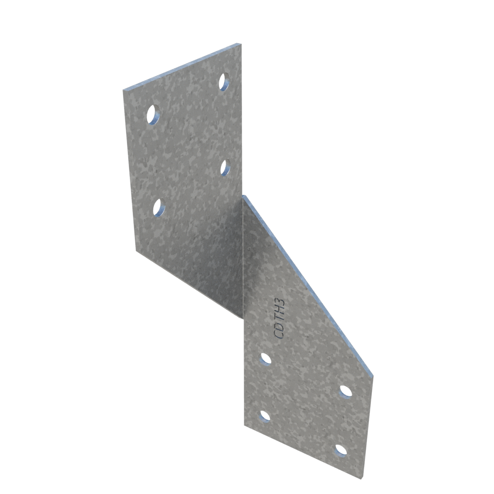 ClarkDietrich CDHT3 HURRICANE TIE 1-5/8" x 4-5/8" x 43mils (18ga) (box of 100)