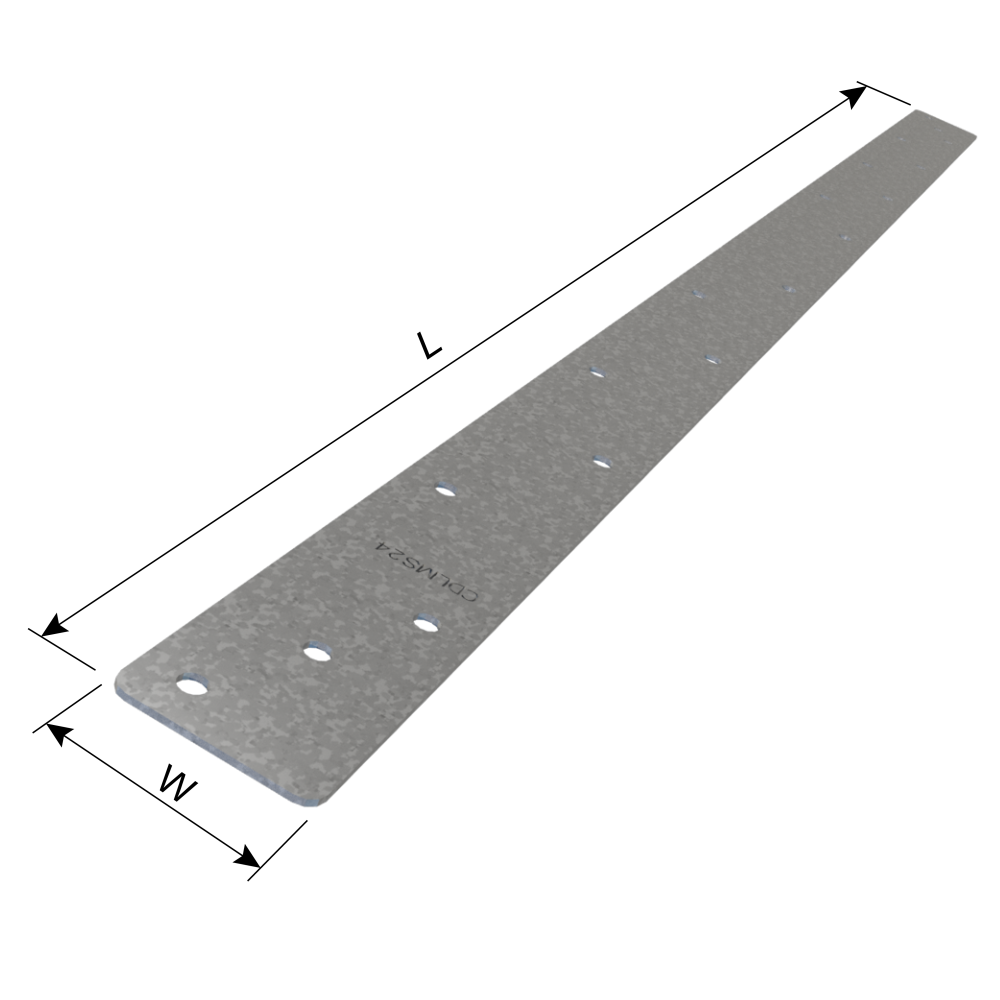 ClarkDietrich CDLMS21G MEDIUM STRAP G-185 21-5/8" x 1-1/4" x 43mils (18ga) G185