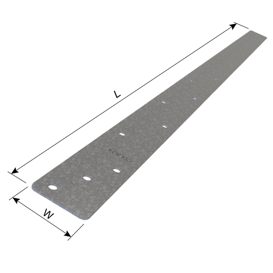 ClarkDietrich CDLS24 LIGHT STRAP 24-5/8" x 1-1/4" x 33mils (20ga) (box of 100)
