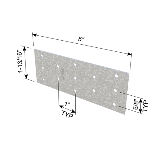 ClarkDietrich CDNP15 5" x 2" x 33mils (20ga) (box of 150)