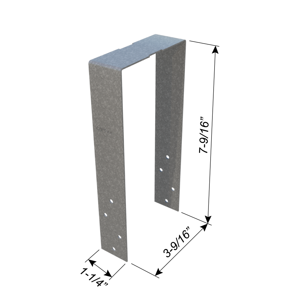 ClarkDietrich CDTPA4 ANCHOR SERIES 7-9/16" x 3-9/16" x 33mils (20ga) (box of 100)