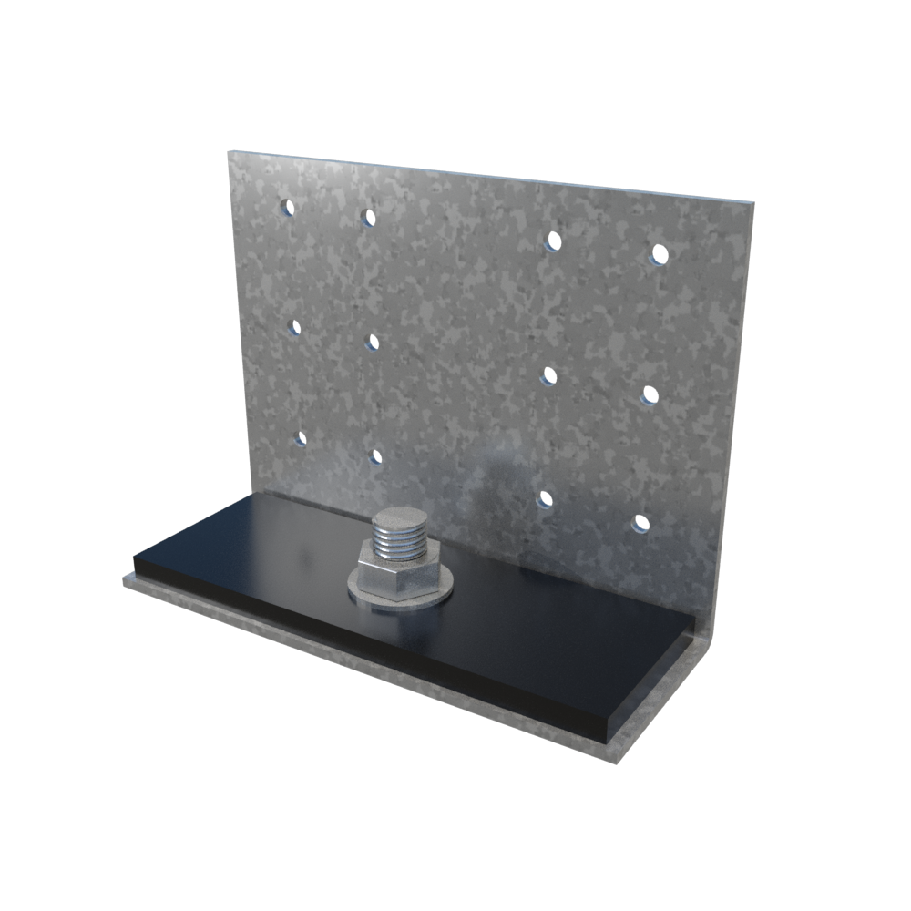 ClarkDietrich MC973 MOMENT CLIP (PLATE INCLUDED) 3-1/2" x 4" x 2" x 97mils (12ga) (bucket of 25)