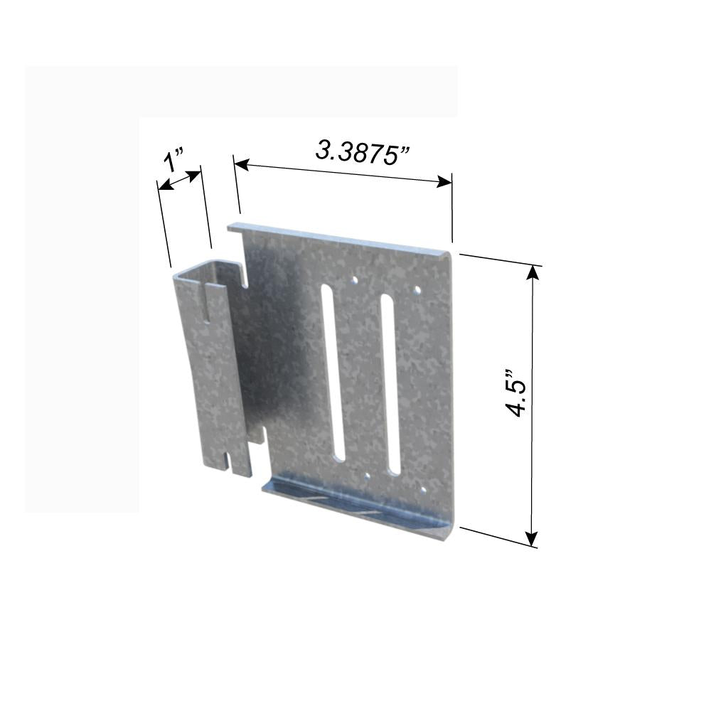 ClarkDietrich DRC3 DRIFT RAIL CLIP 3IN 12G 4-1/2" x 3-31/80" x 1" x 97mils (12ga) (bucket of 25)