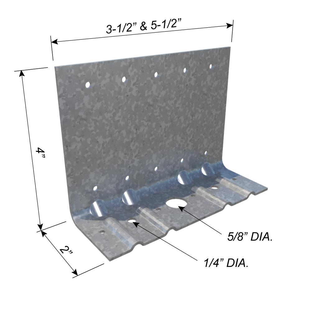 ClarkDietrich T685 TALL ANCHOR CLIP 14GA 5-1/2" x 4" x 2" x 68mils (14ga) (bucket of 40)