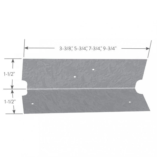 ClarkDietrich U687 CLIP ANGLE 14GA 7-3/4" x 1-1/2" x 1-1/2" x 68mils (14ga) (bucket of 100)