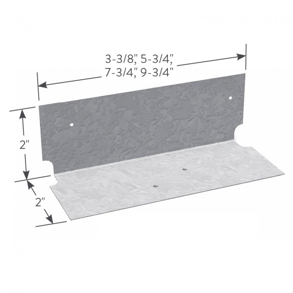 ClarkDietrich X973 CLIP ANGLE 12GA 3-3/8" x 2" x 2" x 97mils (12ga) (bucket of 100)