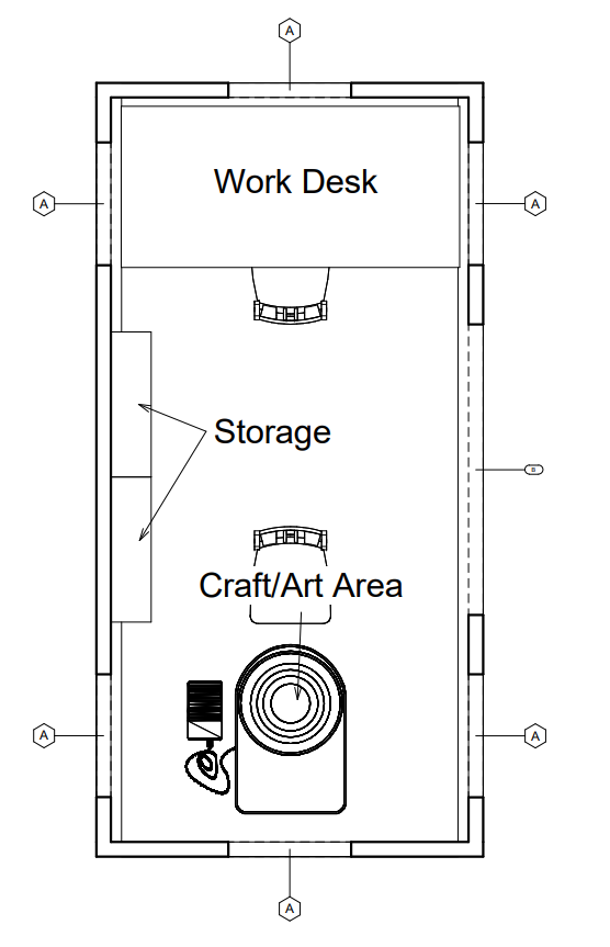 Example Layout of Garden Shed