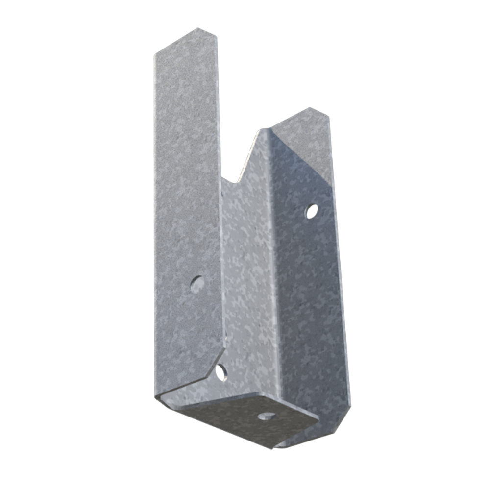 ClarkDietrich CDFB24G FENCE BRACKET G185 3/4" x 1-5/8" x 3-3/8" x 33mils (20ga) (box of 100)