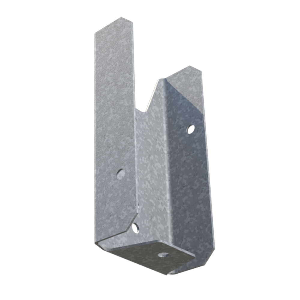 ClarkDietrich CDFB24G FENCE BRACKET G185 3/4" x 1-5/8" x 3-3/8" x 33mils (20ga)