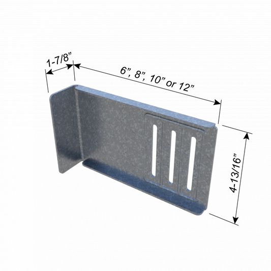 ClarkDietrich FCEC 12-97 EXTENDED FASTCLIP™ 12GA 12" x 4-3/4" x 1-7/8" x 97mils (12ga) (bucket of 25)