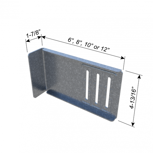 ClarkDietrich FCEC 10-97 EXTENDED FASTCLIP™ 12GA 10" x 4-3/4" x 1-7/8" x 97mils (12ga) (bucket of 25)